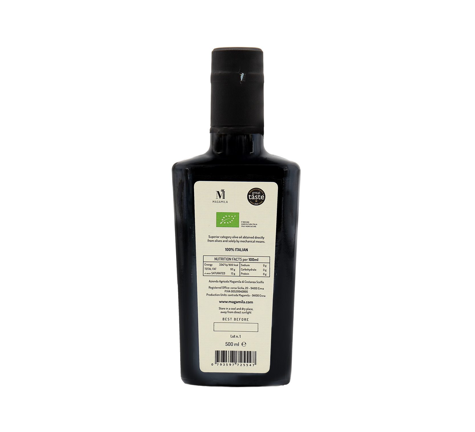 Organic Extra Virgin Olive Oil (500 ml) - Image 2